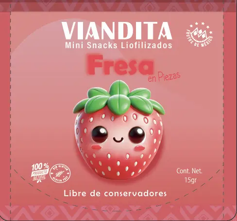 Fresas Rodajas 8g VIANDITA
